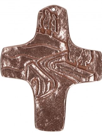 Kommunionkreuz aus Bronze - Weg