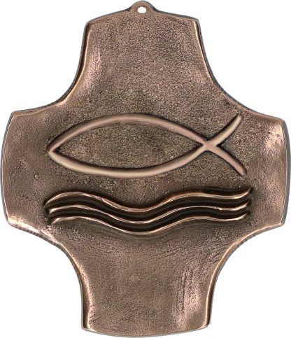 Symbolkreuz Fich aus Bronze
