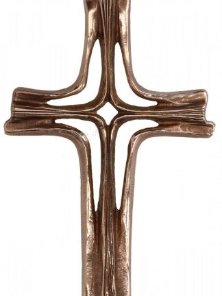 Wandkreuz aus Bronze - durchbrochen