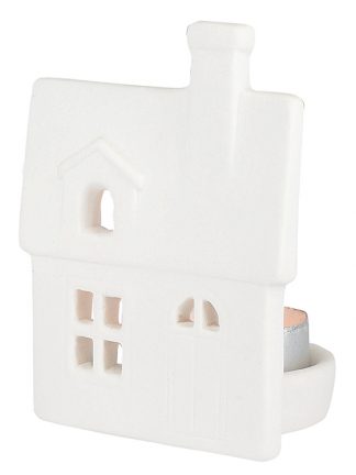 Porzellan-Figur Haus mit Dachfenster