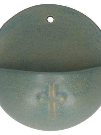 Keramik-Weihwasserbecken - Kreuz