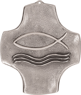 Symbolkreuz Fich aus Neusilber