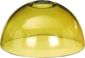 Grablampeneinsatz aus Glas halbrund H= 8cm