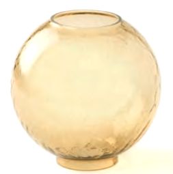 Grablampeneinsatz kugelförmig aus Craquelé-Glas