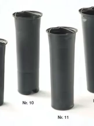 Grabvaseneinsatz aus Kunststoff schwarz mit Rand und Henkel