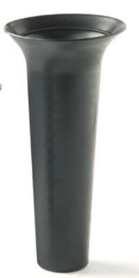 Vaseneinsatz Kunststoff schwarz mit Tellerrand