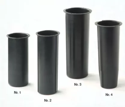Vaseneinsatz Kunststoff schwarz mit Rand