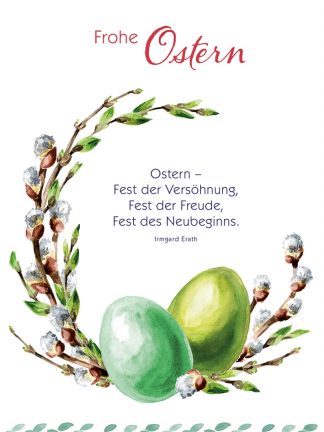 Glückwunschkarte - Frohe Ostern