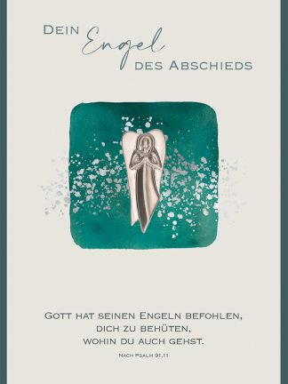Trauerkarte - Dein Engel des Abschieds Trauerkarte mit Bibelwort